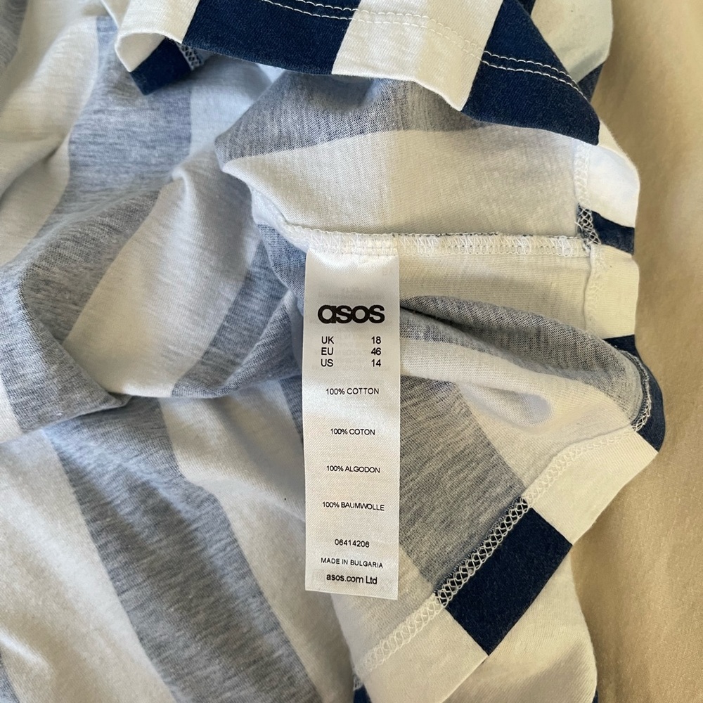 ASOS Striped Off Shoulder Dress - Picture 6 of 6